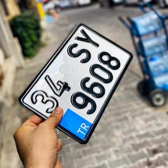 Standart Ölçü Motor Plaka 15x25 cm - Görsel 1